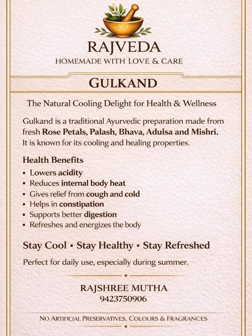 Gulkand Ayurvedic Formulation